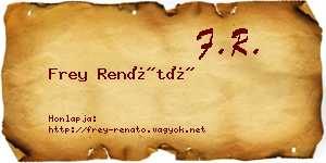 Frey Renátó névjegykártya