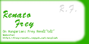 renato frey business card